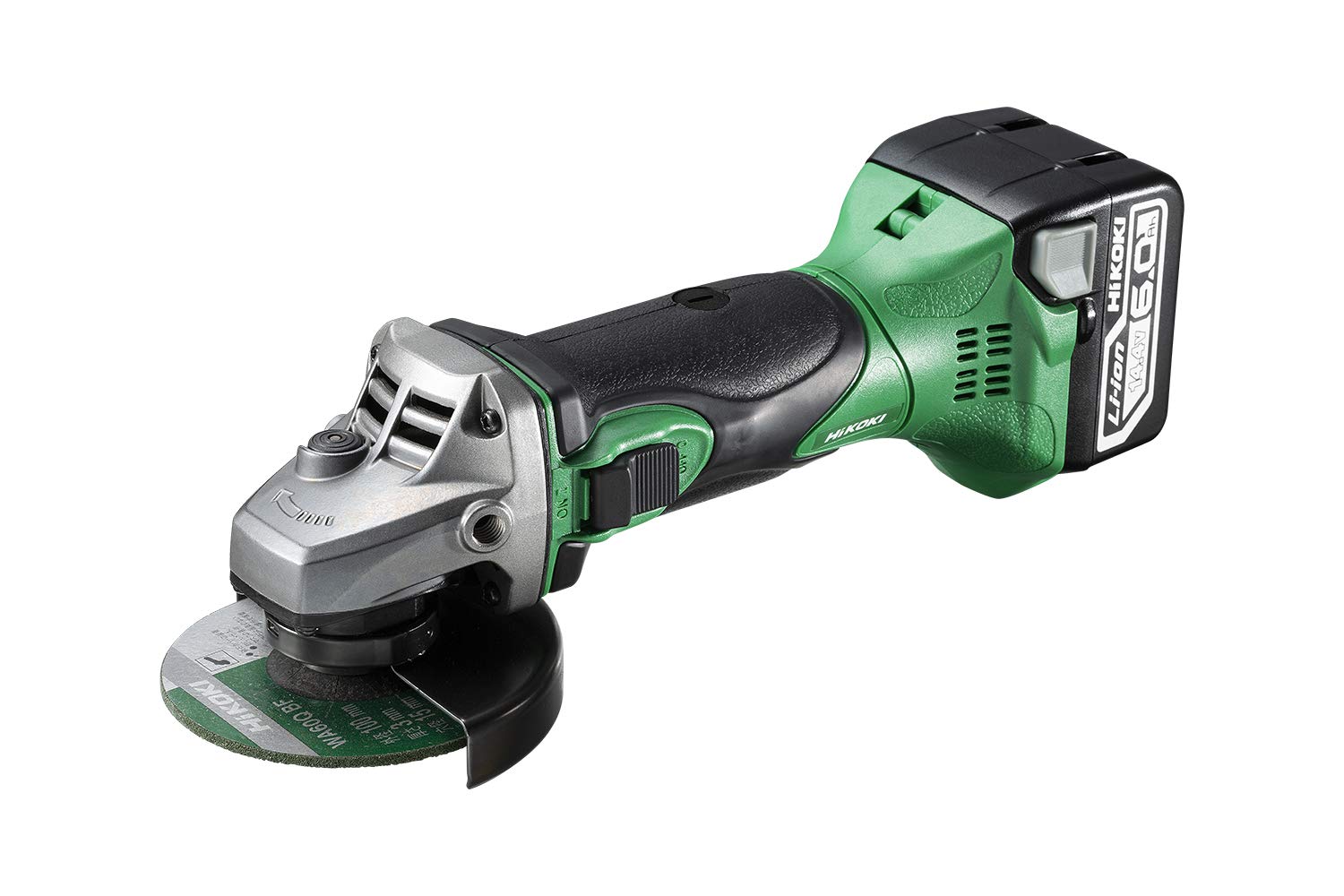

HiKOKI Cordless Disc Improved Includes 1 Storage and Case 14.4V Grinder, Durability, Battery, Charger, G14DSL2(YP) зелений