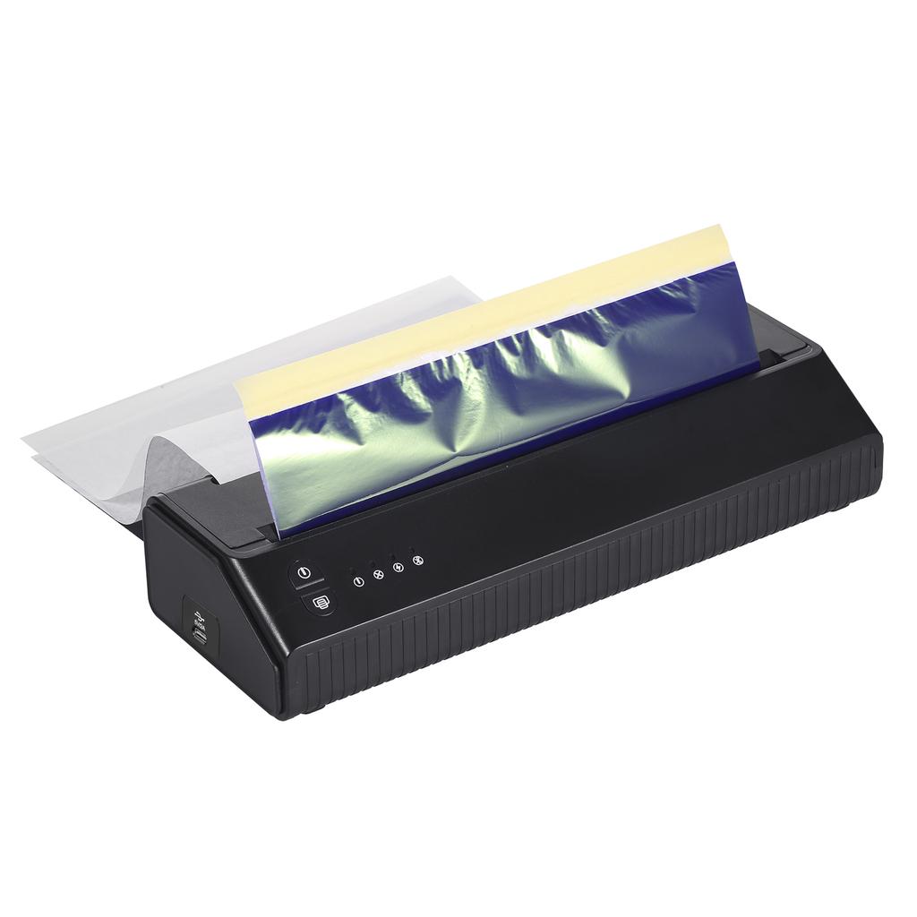 Thermal Printer Wirelessly Photo Tester Paper Printer Portable 203DPI Tattoo Transfer
