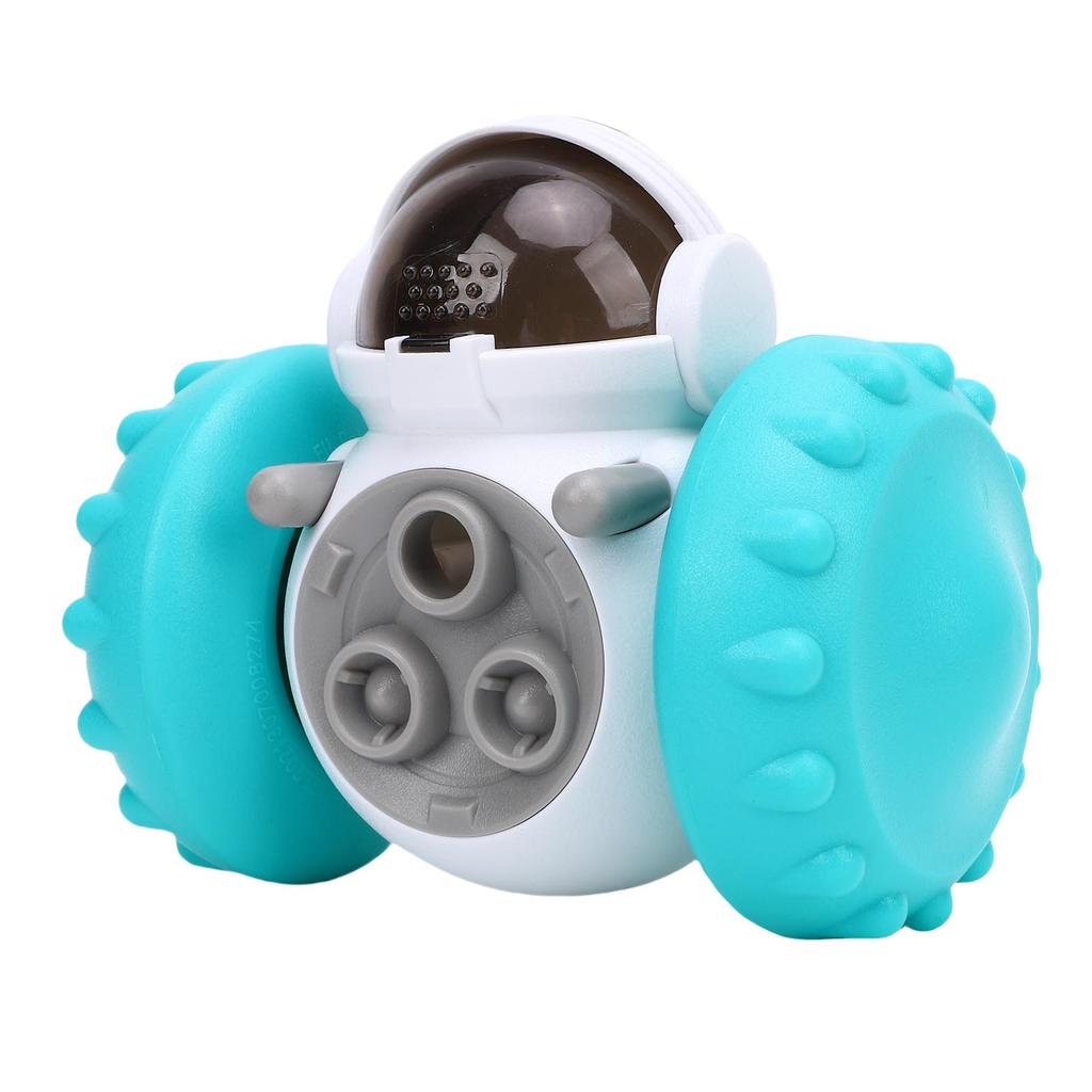 Dog Interactive Treat Dispenser Toy Interactive Cat Dispensing Food Toy Swinging Robot Shape for