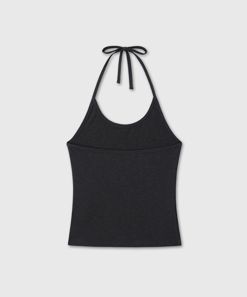Daibeuinumeon Halter Neck Strap Top (Black)
