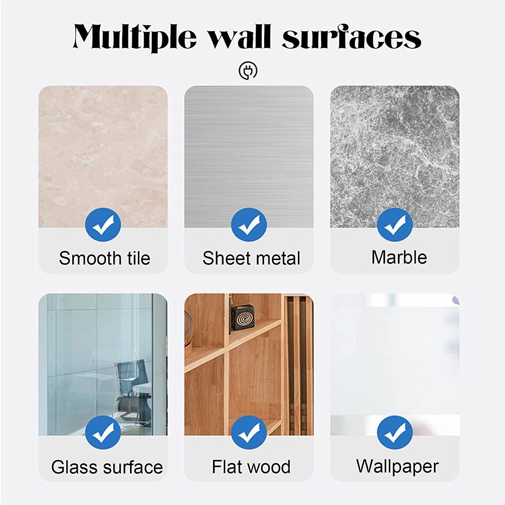 8 Pcs Self-Adhesive Power Strip Holder for Kitchen Home Office Cable Management