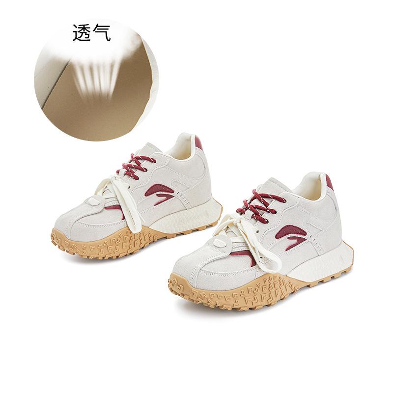 

Small size 323334 inner height increase 3cm Forrest Gump shoes women s 2025 new spring casual shoes running sports dad shoes 32 бежевый
