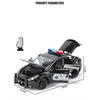1/24 Tesla Model Y SUV Alloy Police New Energy Car Model Diecast Metal Vehicles Car Model Simulation Sound and Light Children Toy Gift