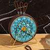 Decorative Heat Mat Vintage Ceramic Trivet, Resistant Pot Holder for Casserole Enamel Elegant Dining Placemat Cookware, Traditional Table Hot Dishes,