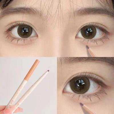 Eyeliner à paillettes couché, stylo ver à soie, ombre à paupières mate, longue durée, imperméable, séchage rapide, brillant, maquillage pour les yeux, cosmétiques