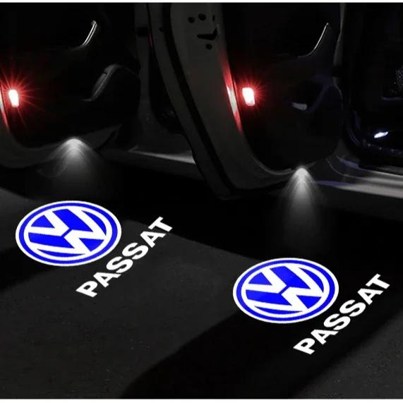 

2026 Горячее Для Volkswagen VW 4 шт. Автомобильный светодиодный логотип проекция на дверь приветственный свет Для VW R Golf 5 6 7 GTI GTD GTE 7N Touran CC Passat B