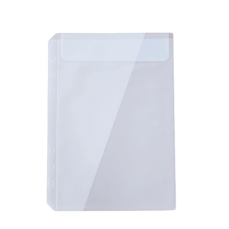 A5/A6 Loose-Leaf Storage Album: Frosted Transparent Bag with Stickers & 6-Hole Options