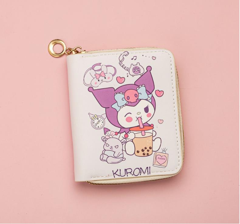 New Cartoon Anime Cute Zipper Wallet - Women's Coin Purse & Card Holder