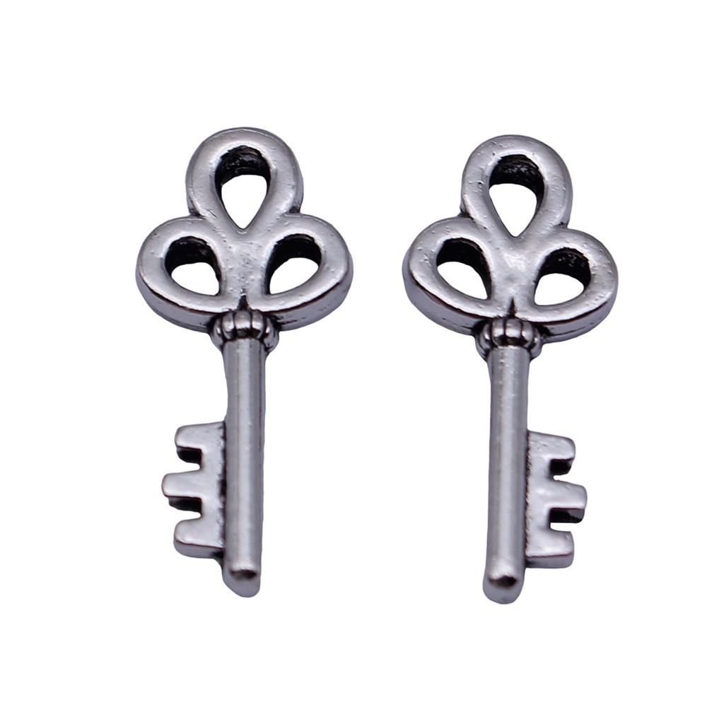 Simple Skeleton Key Charms Multi Color Alloy Pendants For Vintage Themed Jewelry