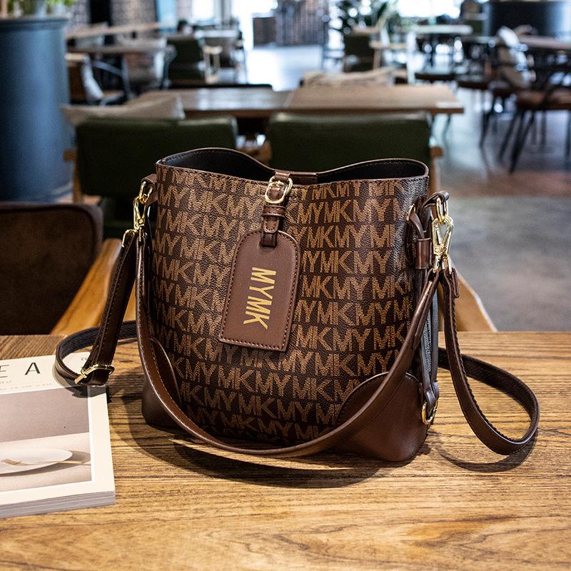 

Сумка женская модная сумка-ведро с принтом наплечная сумка модная текстура диагональная сумка