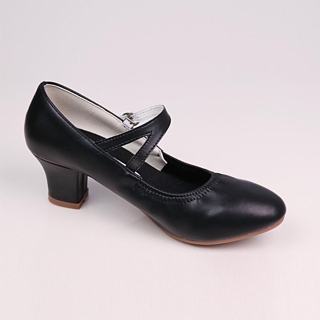 Teslyta Women's Mid-Heel Ballroom Dance Shoes - Breathable, Soft Sole, Lightweight