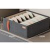 Fabric Foldable Storage Box With Dividers For Wardrobe Organization And Clothing Storage