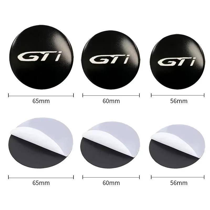 Set of 4 56 Car Hubcaps Logo Sticker GTI Logo 408 4008 308 3008 3008 Rifter 5008 508 2008 208 301 407 108