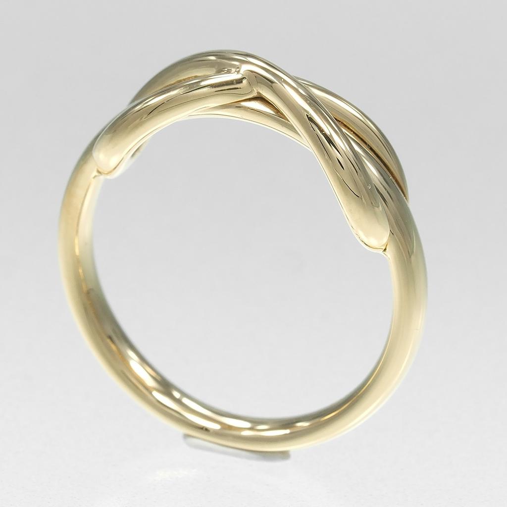 TIFFANY&Co. Infinity Ring K18 yellow gold #4.5(US Size) 4g Women Used