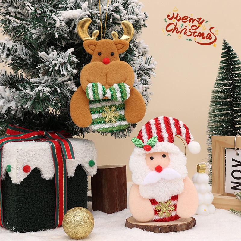 Reindeer Holiday Tree Ornament: Small Christmas Window Pendant Decoration