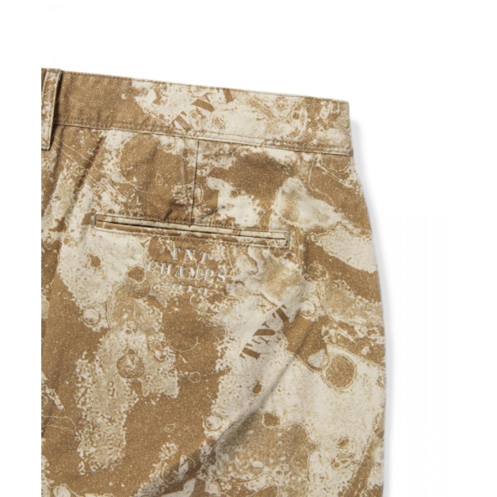 Thisisneverthat Pantalon Chino Décoloré Marron