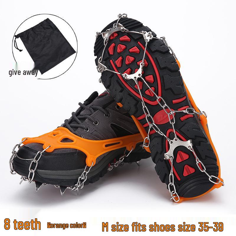 

Противоскользящие ледоступы: 8-зубые ледоступы для мужчин и женщин, обувь для пешего туризма на открытом воздухе