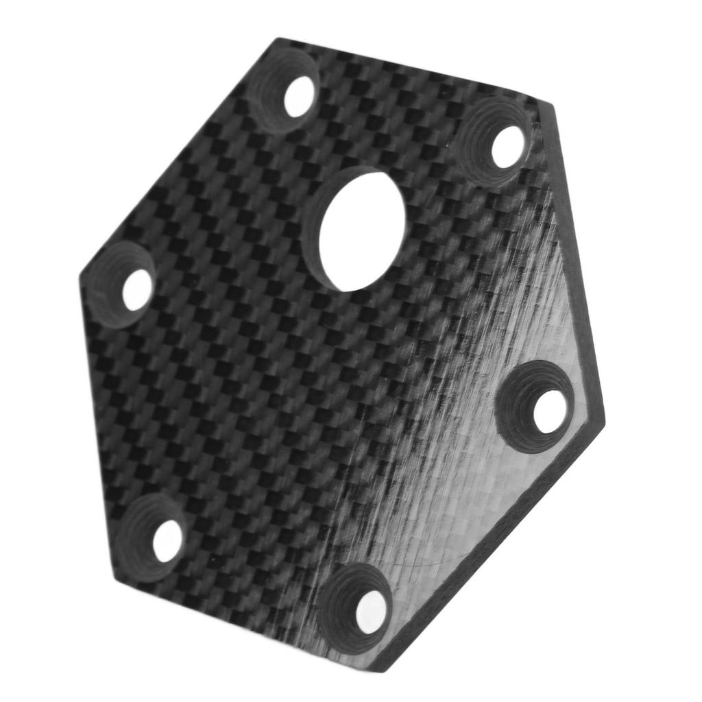 6 Hole Carbon Fiber Steering Wheel Horn Cover Plate High Strength Universal For VERTEX