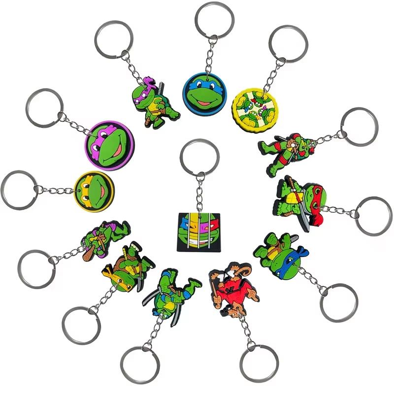 Birthday Party Favor Keychain Ninjaed Turtles Slap Bracelet Gift Box Sticker Ornament Birthday Party Supplies Kids Birthday Gift