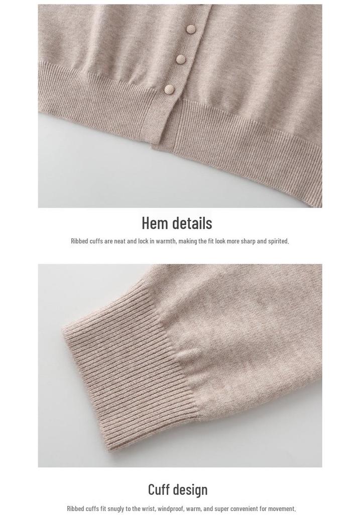 Stylish Spring 2026 Knit Sweater for Middle-Aged and Elderly Women