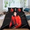 Poszewka na kołdrę Michael Jackson 3D Wykwintny Cyfrowy Druk Zestaw pościeli Kołdra Łóżko Młodzież Wystrój domu Prezent dla dorosłych chłopców026