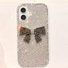 Luxus 3D Strass Schleife iPhone 15/16 Pro Max Hülle für Damen