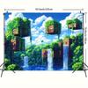 Sandbox Game Theme Decoration Tapestry Manga Exhibition Personalized Studio Atmosphere Retro Pixel Style Background Cloth