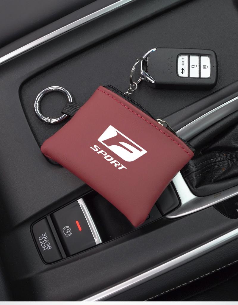 Kožené pouzdro na klíče od auta Klíčenka Mini úložná taška Příslušenství Pro Lexus F SPORT ES RX NX LS UX LM LX GX LC RZ IS CT GS RC HS SC LBX