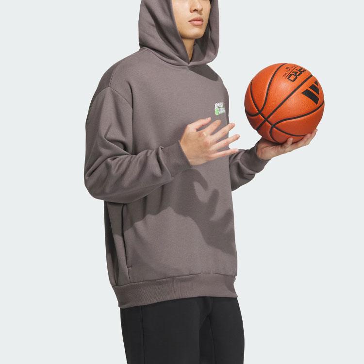 Adidas Basketball Graphic Hoodie Unisex Hoodies Charcoal-Gray JE3504