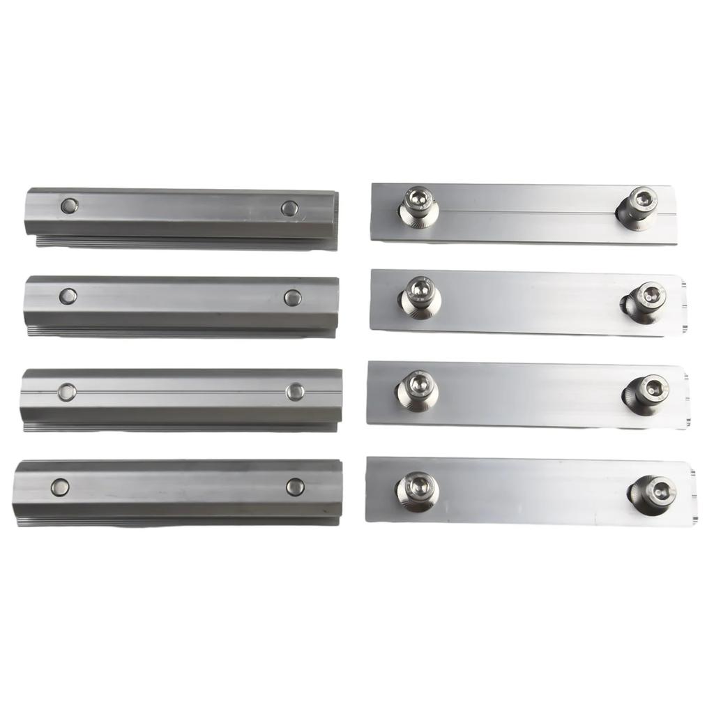 PV-Halterung Führungsschienenanschluss Universal Solarmodul Schienen Profilanschlüsse Aluminiumlegierung Montageanschluss 14cm