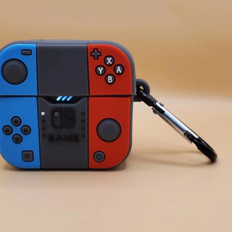 Cute Cartoon Mini Game Console Headphone Case Suitable for Apple Airpods 1 2 3 4 Pro Pro2 Silicone Headphone Soft Shell