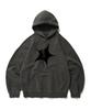 Skull Star Hoodie [Pigment Black]