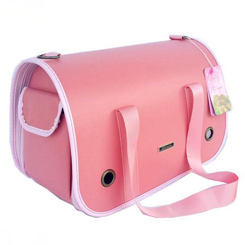 DoDoPet Portable Shoulder Pet Carrier: Breathable Space Capsule Bag for Cats & Dogs Small розовый
