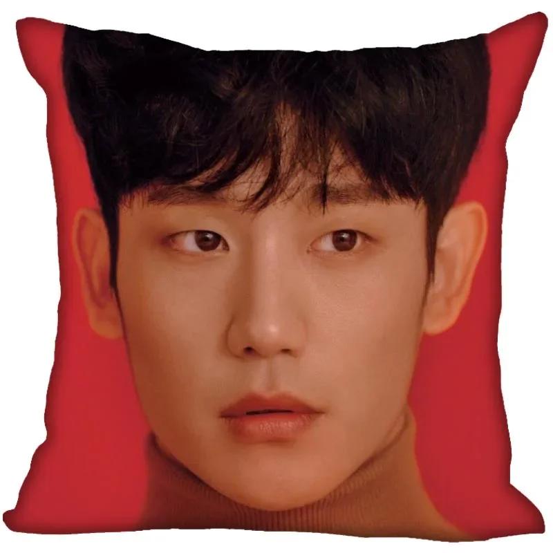 Jung Hae In Pillow Cover Bedroom Home Office Decorative Pillowcase Square Zipper Pillow Cases Satin Soft No Fade 0209