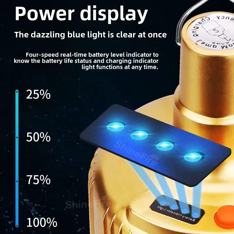 Ultra Bright LED Rechargeable Bulb Outdoor Waterproof Lighting Emergency Wireless Energy-saving Lamp