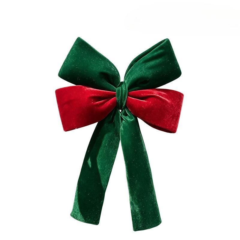 New velvet bow decoration Christmas three-dimensional pendant Christmas tree scene atmosphere layout