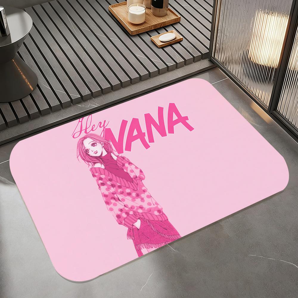 

Fashion N-Nana Floor Mat Diatomite Bath Mat, Quick Dry Absorbent Non-Slip Door Mat 50cm x 80cm