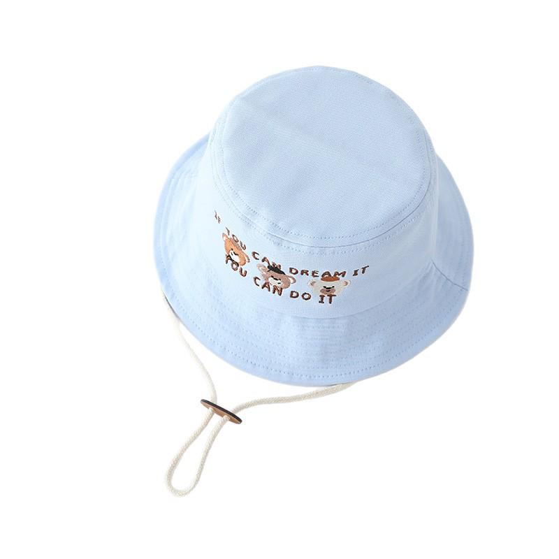 Kids' Cartoon Cute Bucket Hat - Spring/Autumn Sun Protection for Boys & Girls, Korean Style