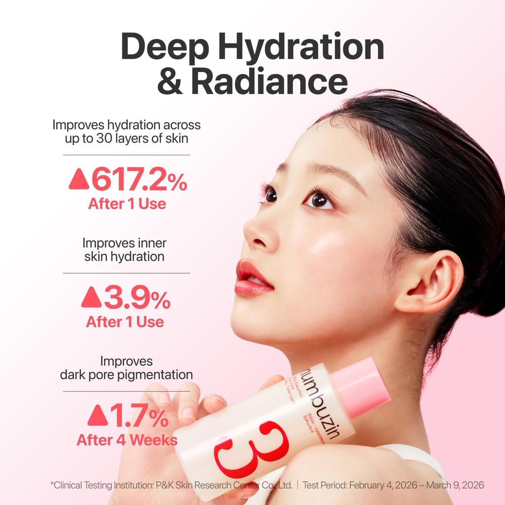 numbuzin No.3 Super Glowing Essence Toner Fermented Bifida Galactomyces Smoothing & Hydrating 200ml