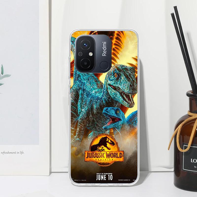 Jurassic Park Dinosaur World Phone Case For Xiaomi Redmi 12C 12 10C 10A 10 9C 9A 9T 9 8A 8 7A 7 6A 6 Pro K70 K40 K20 Fundas Back