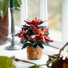 LEGO Botanical Poinsettia Toy - Birthday Gift, Building Blocks, for Men and Women, Artificial Plant, Fake Greenery, Mother, Father (10370)