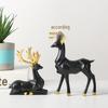 Modern Nordic Origami Elk Ornament for Living Room Decor and Housewarming Gift