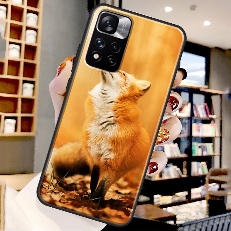 Cute Animal Fox Case For Xiaomi Redmi Note 12 11 10 9 8 Pro Note 12S 11S 10S 9S Cover For Redmi 9 10 12 C