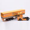 1/50 Diecast Container Truck Car Model Alloy Metal Engineering Flatbed Transport Truck Vehicle Semi Trailer Car Model Kids Gifts