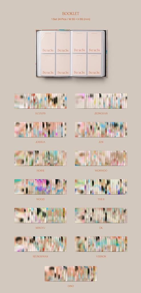 Photo SEVENTEEN Face the Sun Korean Edition Signed Photo [Dino ver.] [Signed Included] - (CARAT ver.) [Additional Bonus Included]