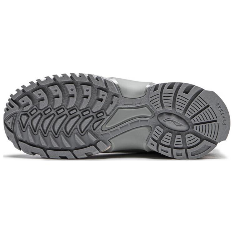 Li-Ning Minimalist Retro Non-Slip Warm High-Top Casual Shoes Women Sneakers Gray AGLU092-1