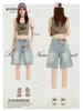 Women's 2025 Summer Loose Slimming Korean Style Denim Shorts - Trendy Casual Versatile Fashion