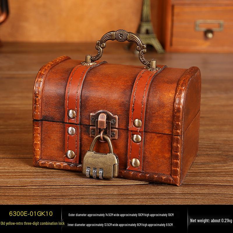 Handgefertigte Europäische Retro Holz Schmuck Geschenkbox