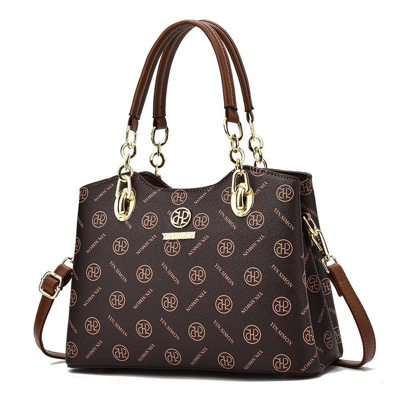 Women's bag 2025 new trendy fashion large capacity simple portable shoulder messenger bag