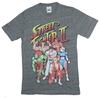 Street Fighter II Adult New T-Shirt - Classic 6 Character Cast Under Logo